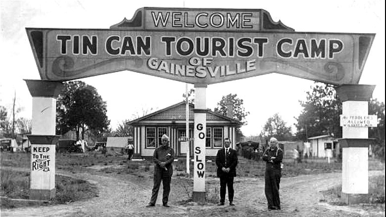 Tin Can Tourist Camp sign