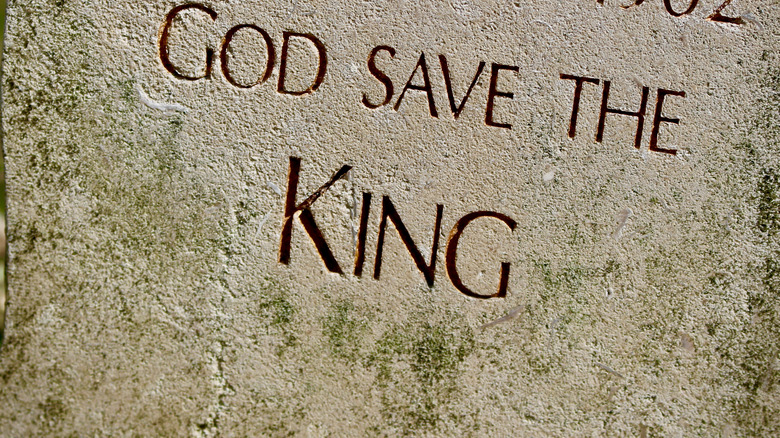 God Save the King headstone