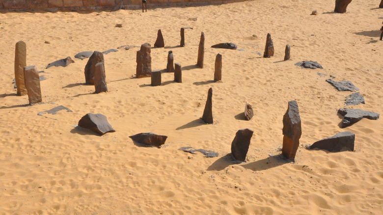 The stone circle of Nabta Playa
