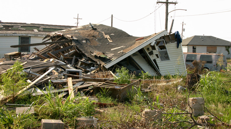 house after Hurricane Katrina