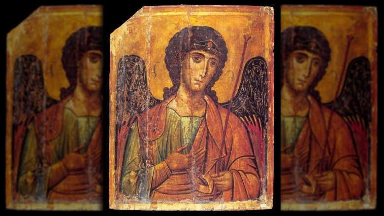  Michael the Archangel. A 13th-century Byzantine icon from the Monastery of St. Catherine, Sinai.