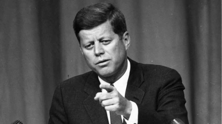 john f kennedy pointing at the camera