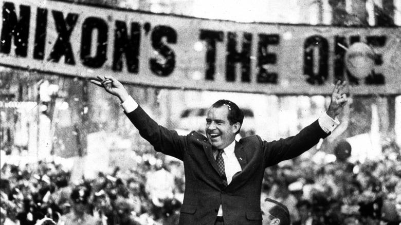 Nixon campaigning in 1968