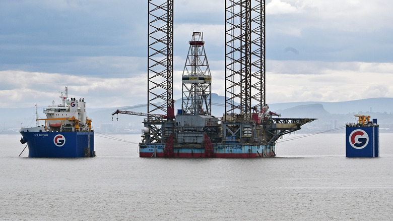 oil rig near scotland