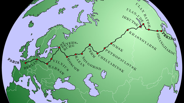 1907 Peking to Paris route