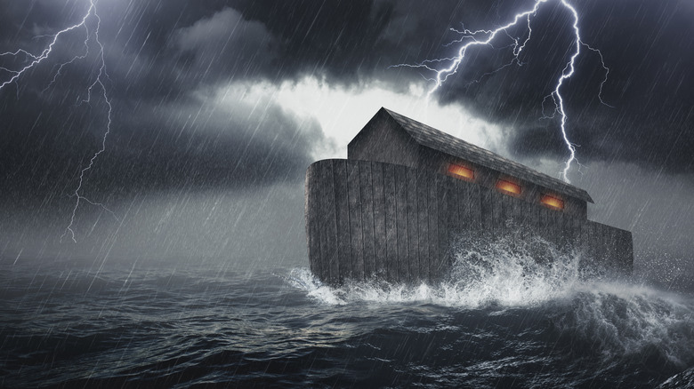 Noah's Ark in Genesis flood lightning