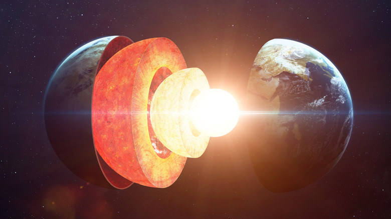 Graphic of layers of the Earth