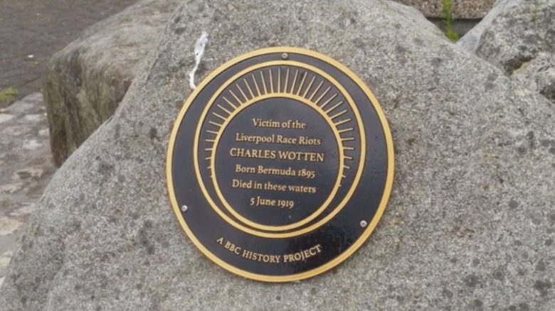 Charles Wotten plaque in Liverpool