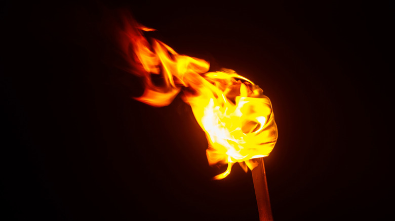 A photograph of a torch