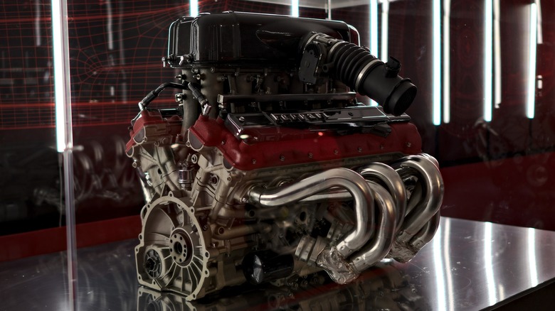 A Ferrari engine