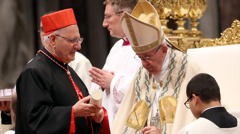 Cardinal Sako and Pope Francis