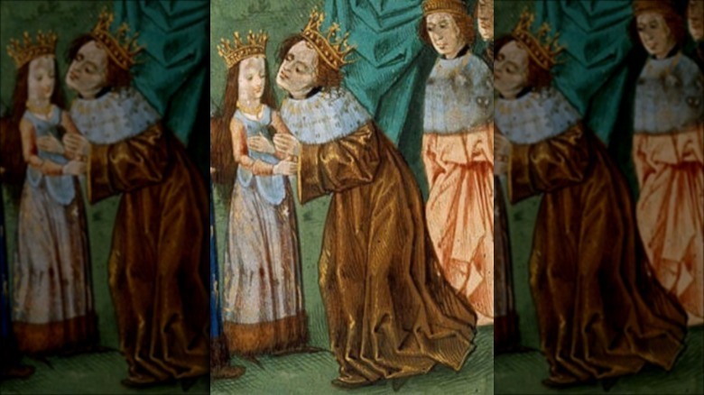 Richard II marrying Isabella of Valois