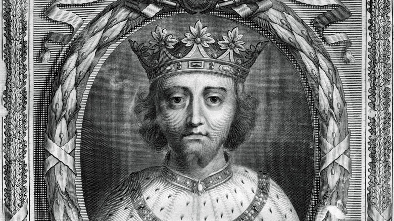 Engraving depicting Richard II
