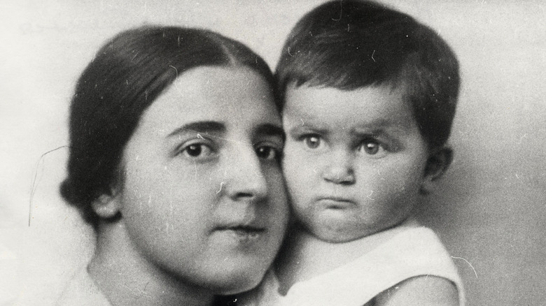 Nadezhda Alliluyeva and her child