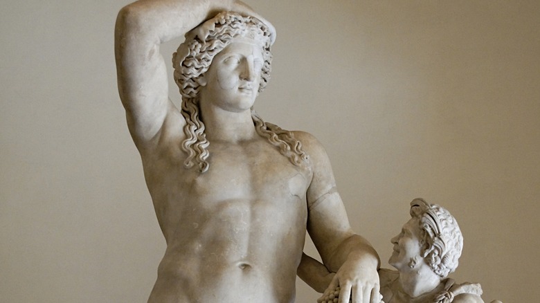 Dionysus with a satyr