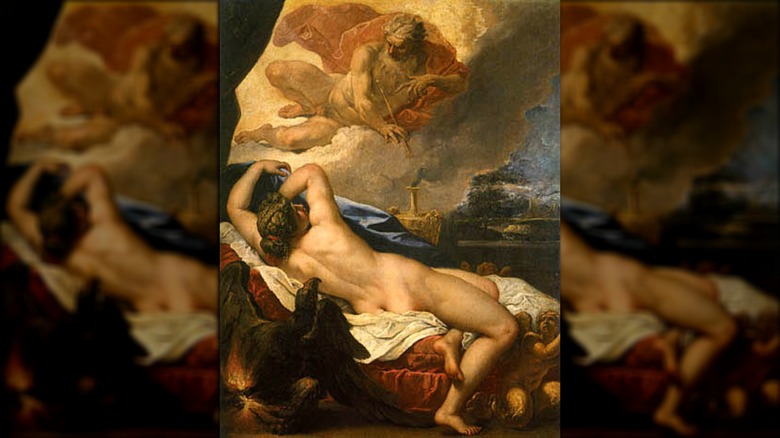 Semele and Zeus painting