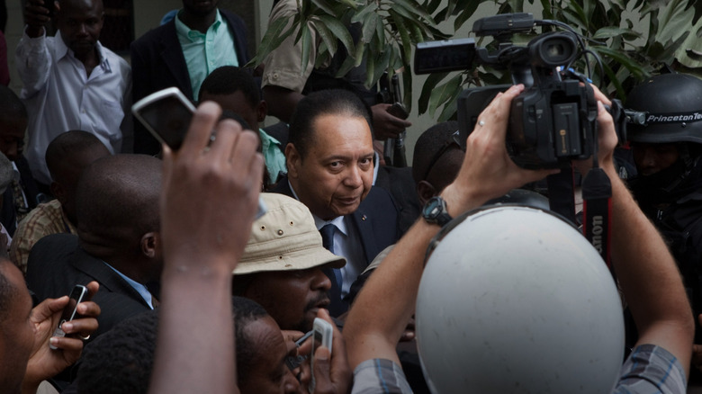 Jean-Claude Duvalier being detained