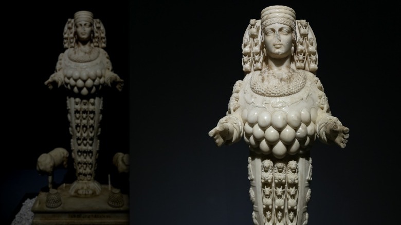 Ancient statue of Artemis