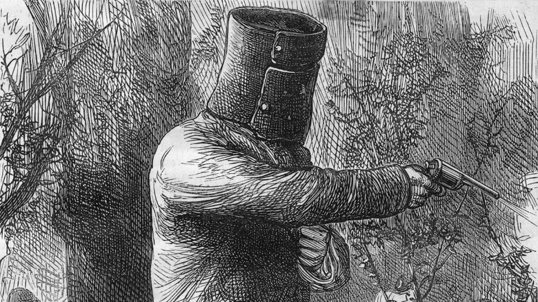 drawing of ned kelly in his bulletproof armor