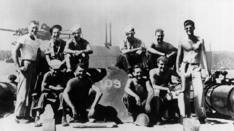 JFK with his naval crew