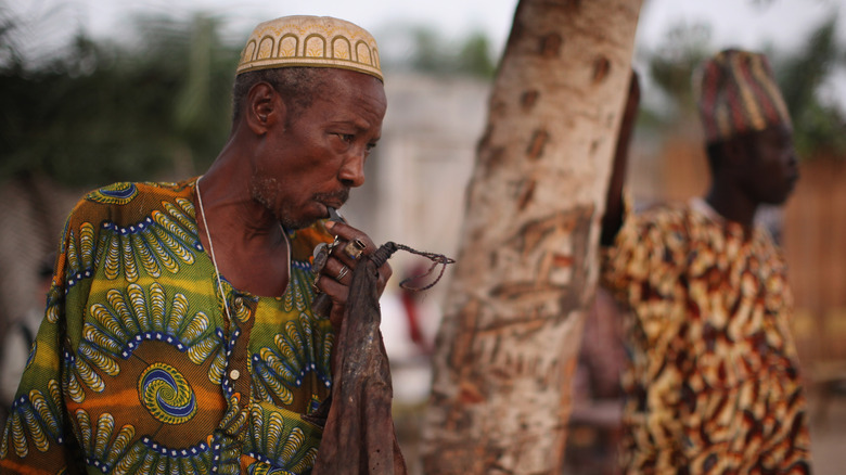 togo voodoo priest january festival