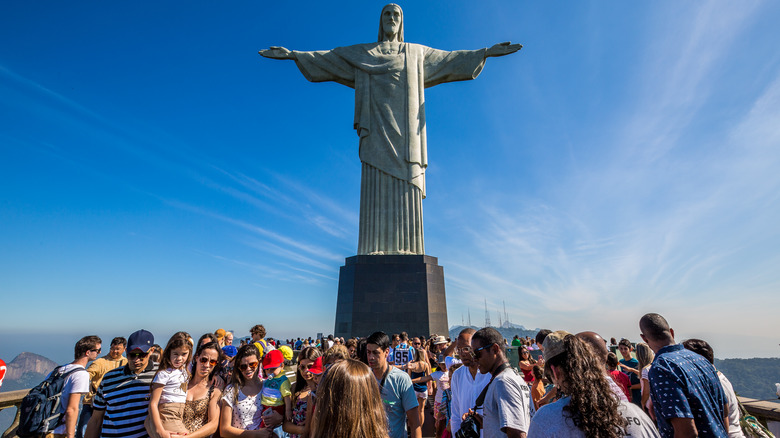 Christ the Redeemer and visitors