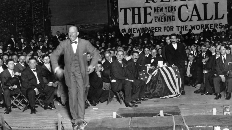 Eugene V. Debs running for president