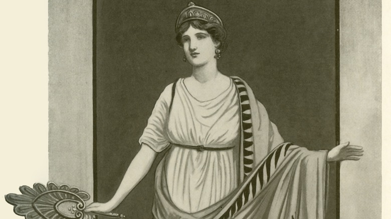 Illustration of ancient Greek woman