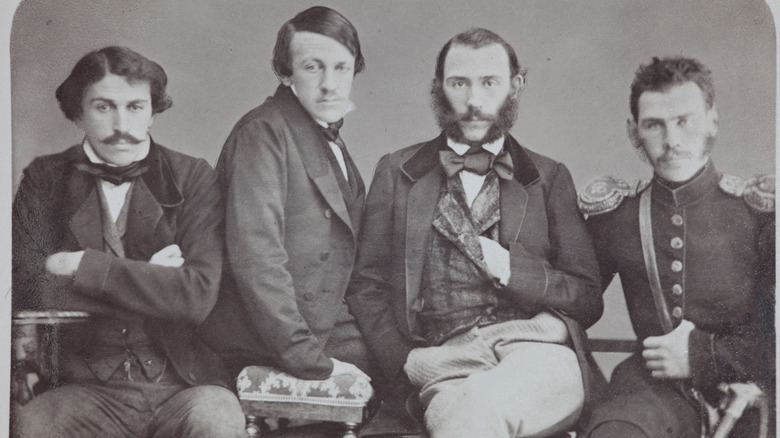 The Tolstoy brothers in the 1850s: Sergei, Nikolai, Dmitri, Leo