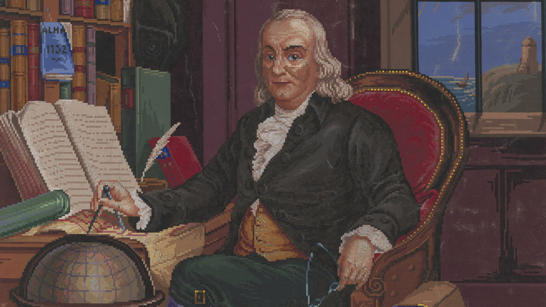 Portrait of Benjamin Franklin 