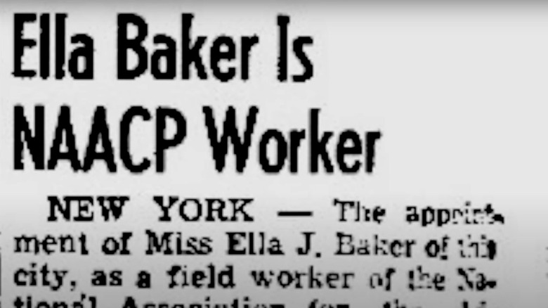 Ella Baker NAACP news article