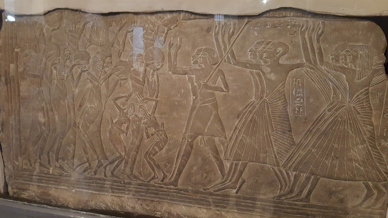 Ancient Egypt festival relief