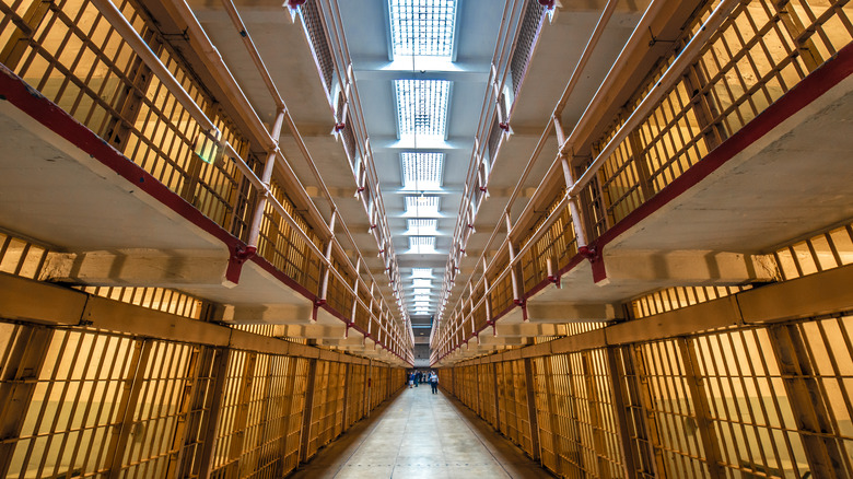 interior shot of Alcatraz Prison