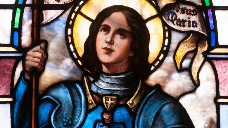 joan of arc stained glass window