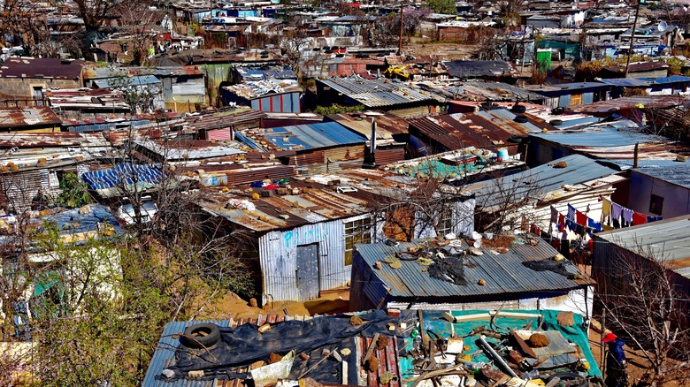 Shanty town in Soweto, South Africa