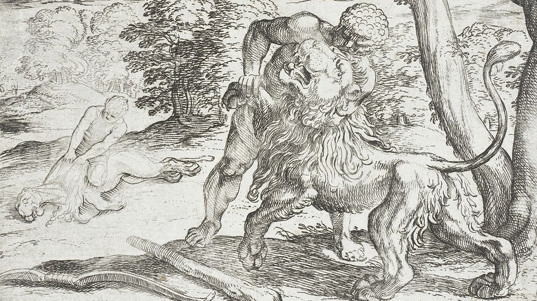 Hercules and the Nemean Lion