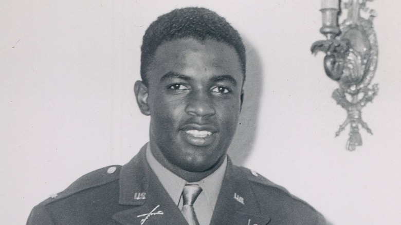 Jackie Robinson in uniform