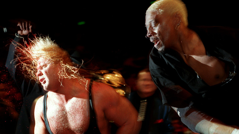 Curt Hennig wrestles Dennis Rodman