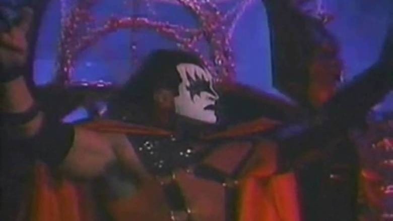 The KISS Demon enters ring