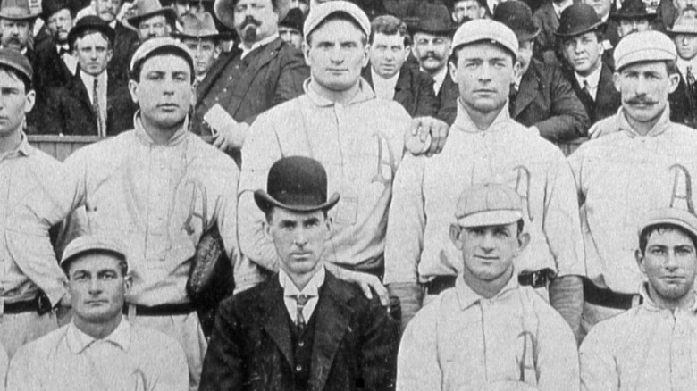 1902 Philadelphia Athletics, featuring Rube Waddell and Connie Mack