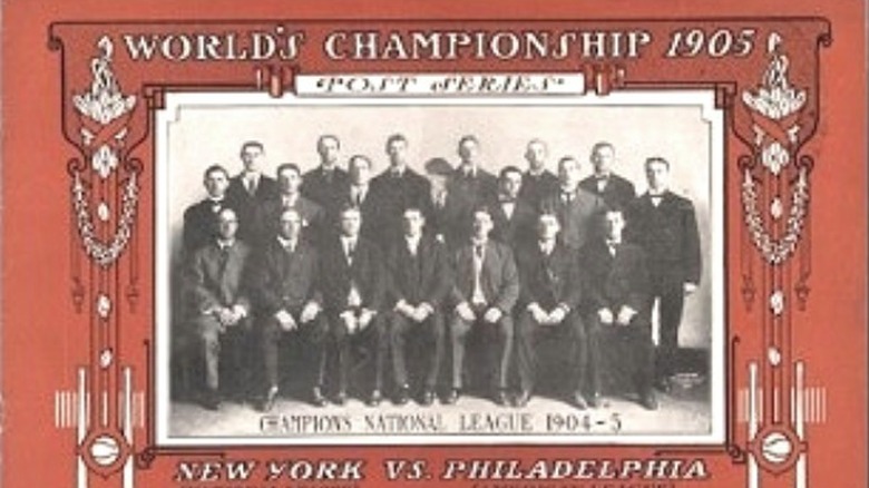 World Series program, 1905