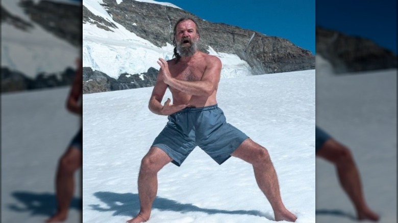 Wim Hof in the mountains