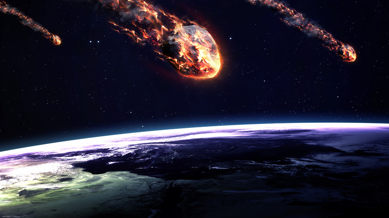 asteroids falling to earth
