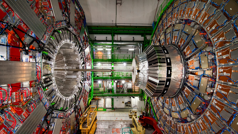 Part of Large Hadron Collider at CERN