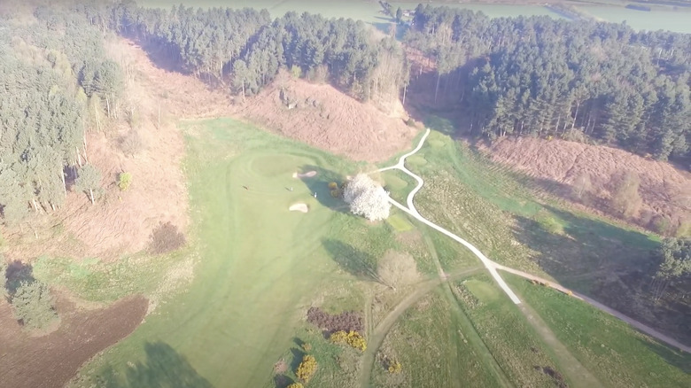 Drone footage of Hollinwell golf course