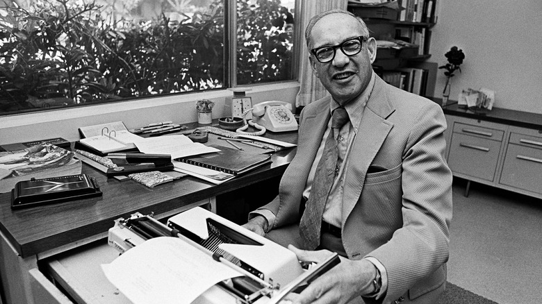 Peter Drucker in his office