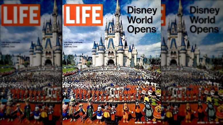 Cover of Life magazine announcing the opening of Disney World