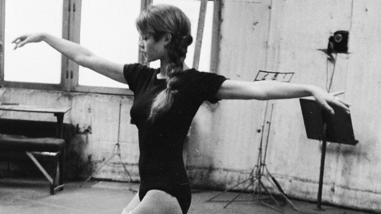 Young Brigitte Bardot dancing