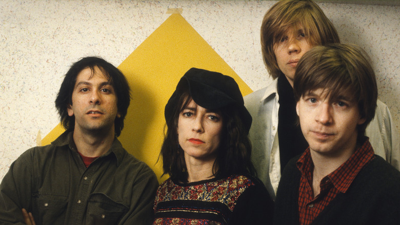 Sonic Youth looking serious at camera