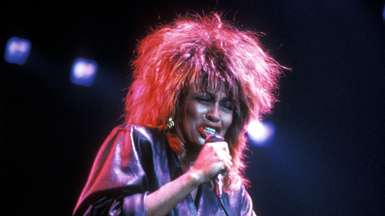 Tina Turner performing in 1985